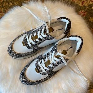 Madewell Kickoff Trainer Sneakers in Leather and Suede